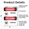Signmission Ammonia - Amoniaco Danger Sign, Vinyl Decal, 3.5in W x 5in L, 2PK OS-2PACK-DS-D-35-VS-1992 - alternate 3